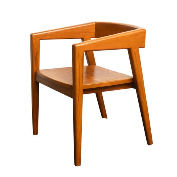 Wood arm chair