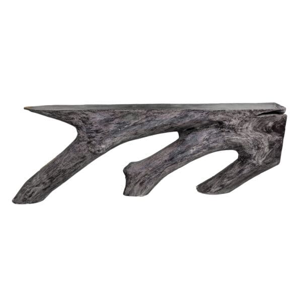 Console Table Wood Black Shou Sugi Ban