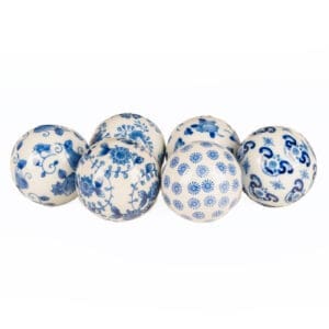 Ceramic round ball table top decor