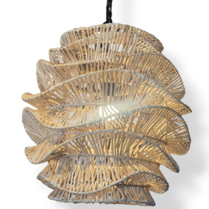 Bamboo curvy design light fixture