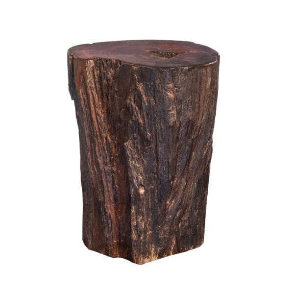 Live edge wood stump stool